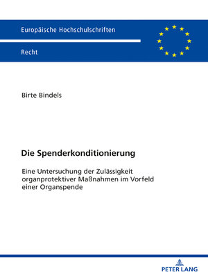 cover image of Die Spenderkonditionierung